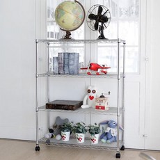 移動式4層金屬置物架 900號, 1個