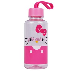 HELLO KITTY HELLO KITTY矽膠提帶水壺, 380ml, 粉色