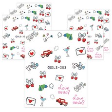 SMARTBOY 指甲水貼紙 DLS, 303, 6個