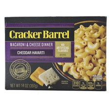 Cracker Barrel 마카로니 앤 치즈 디너 체다 하바티, 1개, 397g