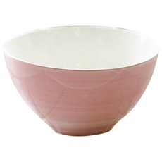 WEBSELL Sahanme手繪色彩陶瓷烏龍麵碗, 1個, 粉色的