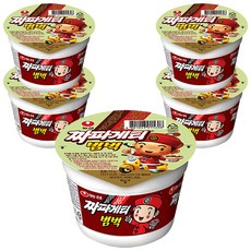 농심 짜파게티 범벅 미니 컵라면, 5개