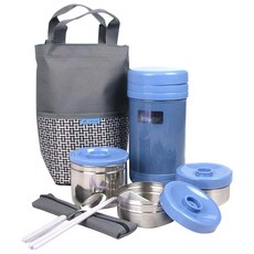 Kitchen-Art 不鏽鋼真空保溫便當盒組 KSJ-1500s, 混色, 1組