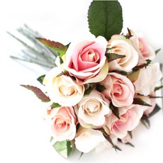 FNC 人造花 Mori&N 少女玫瑰花束, 玫瑰, 1個