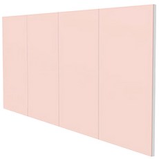 크림하우스 레트로 벽매트 4p L, 핑크모노, 1개