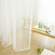 마이하우스 화이트베이직 속지커튼