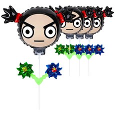 뽀로로 풍선나라 바람개비 풍선, 가루, 4개