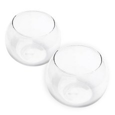 HAPPY WORLD 水滴玻璃杯 2入, 單一顏色