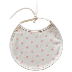 COtton REPUBLIC 優質棉質哺乳兜, 蜜桃粉圓點款