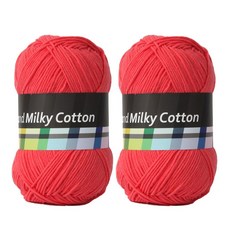 brandyarn Milky Cotton Black棉質混紡編織紗線, 11 Mambo, 2捆