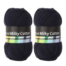 브랜드얀 밀키코튼 뜨개실, 34프랜치, 2개