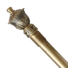 [메종텍스타일] 커튼봉 크라운 25mm, 골드블랙