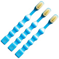 Baby Organic 孩童矽膠牙刷, 紅色, 3支, 1支