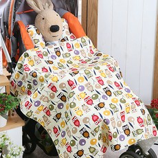 Coney Island 細纖維毯 L號, 復古貓頭鷹款