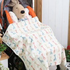 Coney Island 細纖維毯 L號, 復古長頸鹿款(象牙白)