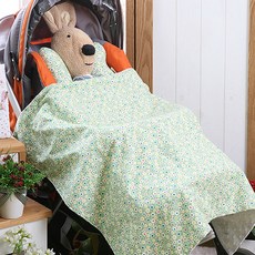 Coney Island 細纖維毯 L號, 潘西花款(綠色)