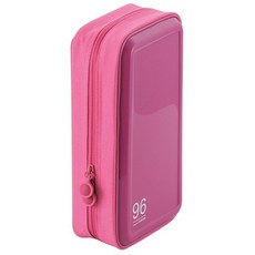 ELECOM 96 個半硬 CD 盒, CCD-H96PN, 粉色的