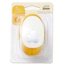 ReZo 모양펀치 25mm, 곰, 1개