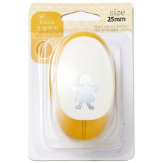 ReZo 모양펀치 25mm, 소녀, 1개