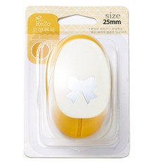 ReZo 모양펀치 25mm, 리본, 1개