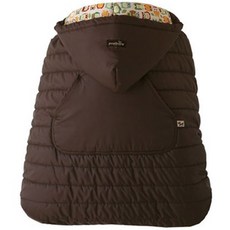 PEEKARA 孩童揹帶保暖披風, 巧克力色