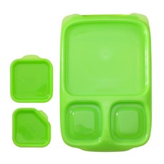 히어로 도시락세트 야외도시락 야외용도시락 소풍 다용도도시락 도시락, 그린, 1개