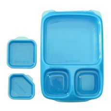 히어로 도시락세트 야외도시락 야외용도시락 소풍 다용도도시락 도시락, 블루, 1개