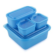 굿빈 포션온더고 도시락, 블루, 1세트