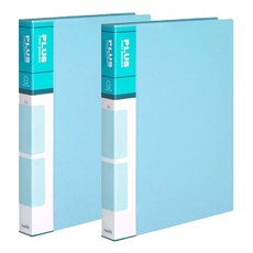 Heemang PP 3cm 3孔 O型環活頁夾, 2個, 天藍色