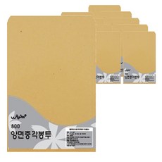 우진산업 800 양면중각봉투 소포장 8매입 19 x 26 cm, 8매