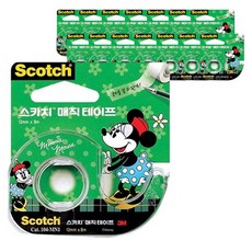 스카치 스카치 매직테이프 디스펜서 104 12mm x 8m, 미니, 15개입