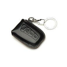 KEINZ Grandeur 5G Santa Fe DM 智慧鑰匙包 內襯, 純黑色, 現代