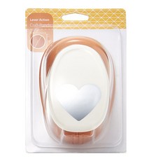 포코스 모양펀치 R-50 50mm, 1개, 2번 하트
