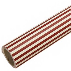 第一包裝 條紋捲筒包裝紙, 酒紅色, 1個