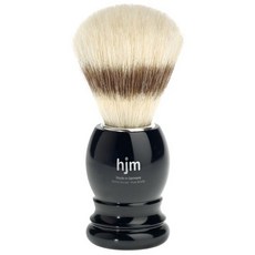 hjm 鬃毛刮鬍刷附支架 亮黑色, 1組, 1組