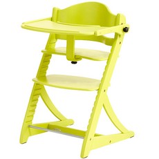 야마토야 뉴 스쿠스쿠 트레이형 유아식탁의자, 옐로우 그린