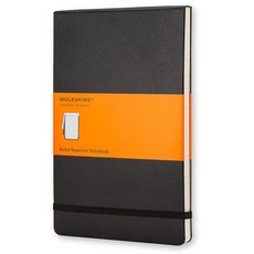 몰스킨 클래식노트 리포터 룰드 하드커버, 블랙 포켓(Pocket), 1개