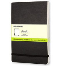 몰스킨 클래식노트 리포터 플레인 소프트커버, 블랙 포켓(Pocket), 1개