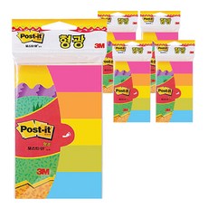 3M Post-it 利貼 手冊式便條紙, 螢光, 5個