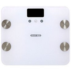 스마트케어 블루투스 스마트 체중계, HB-F203B, 화이트, 1개
