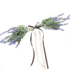 幸福世界 一代籽薰衣草人造花環, 紫色種子薰衣草, 1 個, 紫色