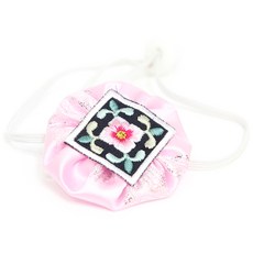 이츠독 반려견 복가득 배씨댕기, 연분홍, 1개