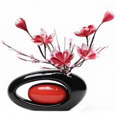 Happy World仿真花圓形手提花瓶, 美麗, 1套