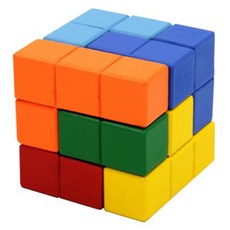 원목 소마큐브 칼라, 5세이상, 1개
