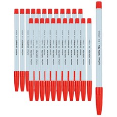 문화연필 넥스프로 사인펜, 적색, 24개