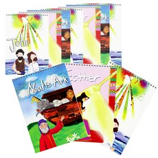 어린이성경노트 종합장 10입 세트, 혼합 색상