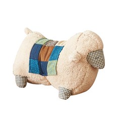 패치워크 작은양 바디필로우, 베이지