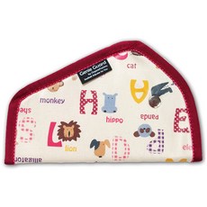 오가닉팩토리 TPU 코팅지니가드 안전벨트커버, 알파벳 핑크, 1개