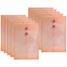 에셀트 PP 서류봉투, 레드, 2매, A4