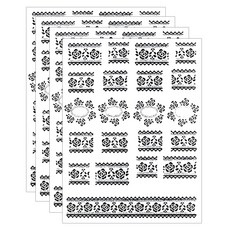 카카스 워터데칼 네일스티커, W-209, 4개